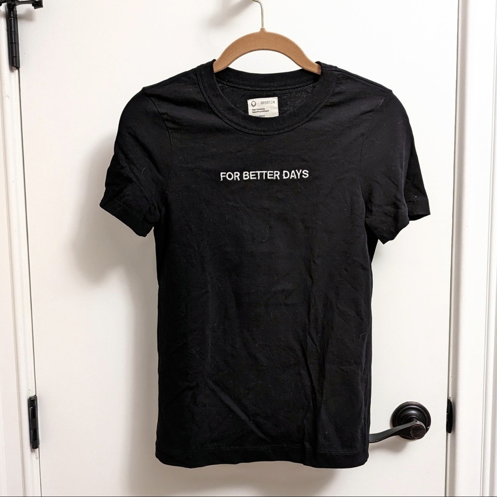 Fordays Black 'For Better Days' T-Shirt in S